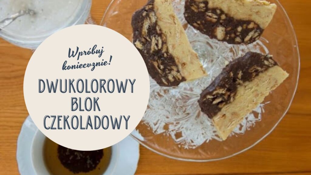 Dwukolorowy blok czekoladowy